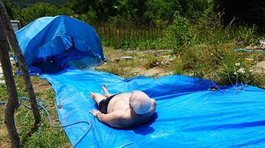 Kastamonulu dede torunu için aquapark yaptı! 'Ergün'ün kafası gitmiş diyorlardı'