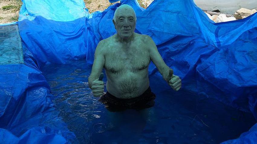 Kastamonulu dede torunu için aquapark yaptı! 'Ergün'ün kafası gitmiş diyorlardı'