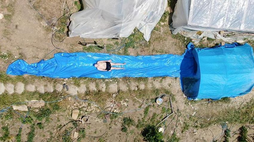 Kastamonulu dede torunu için aquapark yaptı! 'Ergün'ün kafası gitmiş diyorlardı'