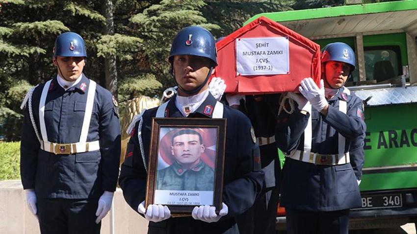 67 yıl önce Mardin'de şehit olup defnedilen askerin naaşı, Çankırı'ya nakledildi