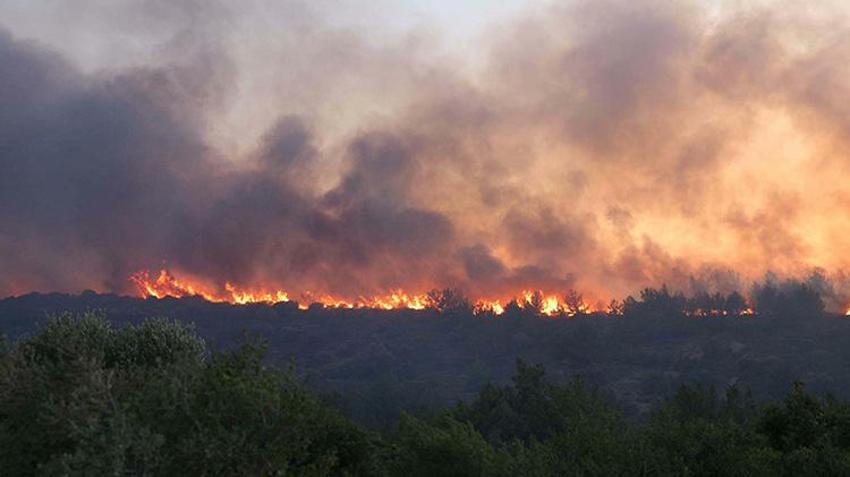 İzmir'de yanan ormanlık alan Kıbrıs büyüklüğünde! Tehlike kapıda: Yerleşim yerlerine ve denize akacak!