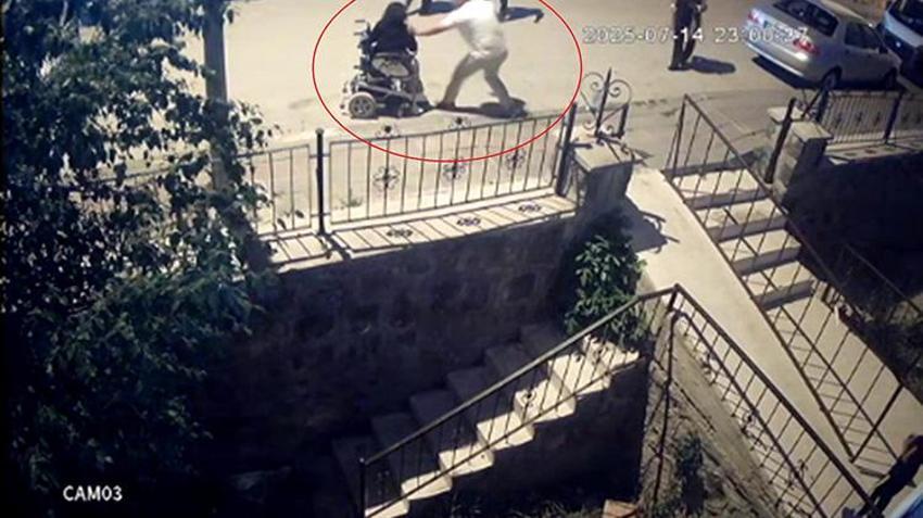 Erzurum kan donduran saldırı! 'Neden bizi şikayet ettin' deyip tekerlekli sandalyedeki engelli kadını darp ettiler