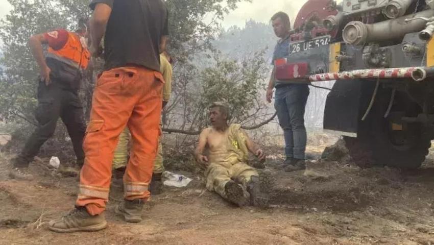 Orman işçisi alevlerin arasından feryat etti: Ekiplere ilk sözü bu oldu