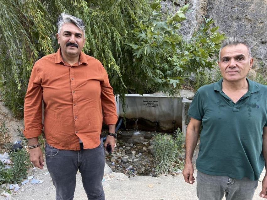 Kahramanmaraş'ta su musluktan değil dağdan geliyor!