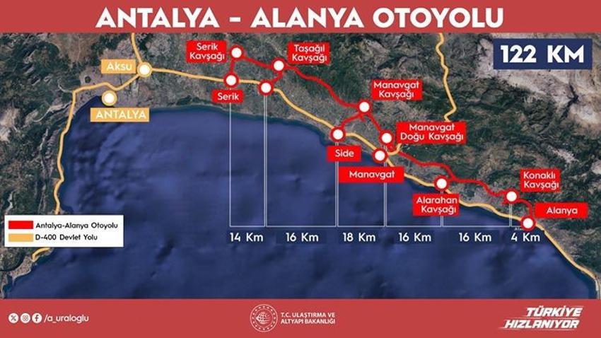 Antalya'da resmen başladı! İki ilçe arası mesafe 2,5 saatten 36 dakikaya düşüyor