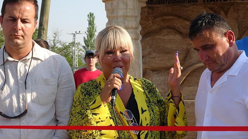 Safiye Soyman, Burdur'da gözyaşları içinde hayrat açılışı yaptı! 'Buradan su içen oğluma dua etsin'