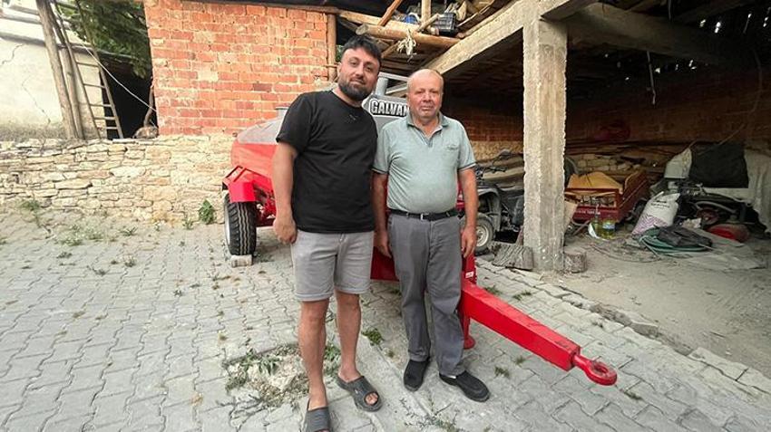 Görüntüleri gündem olmuştu: Patlak lastikle yangına koşan çiftçiye sıfır tanker