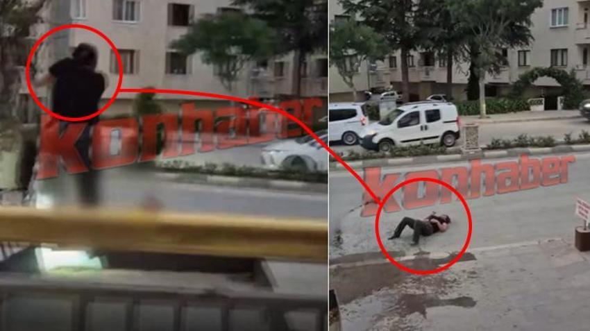 Konya'da şoke eden olay! Bakkal üst komşusu olan kadını güvenlik kamerası için döverek hastanelik etti