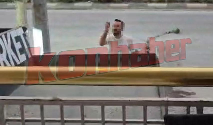 Konya'da şoke eden olay! Bakkal üst komşusu olan kadını güvenlik kamerası için döverek hastanelik etti
