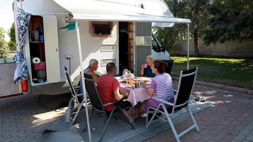 Konya Karavan Parkı, yurt dışından yurt içinden yola çıkan gezginlerin uğrak rotası oldu