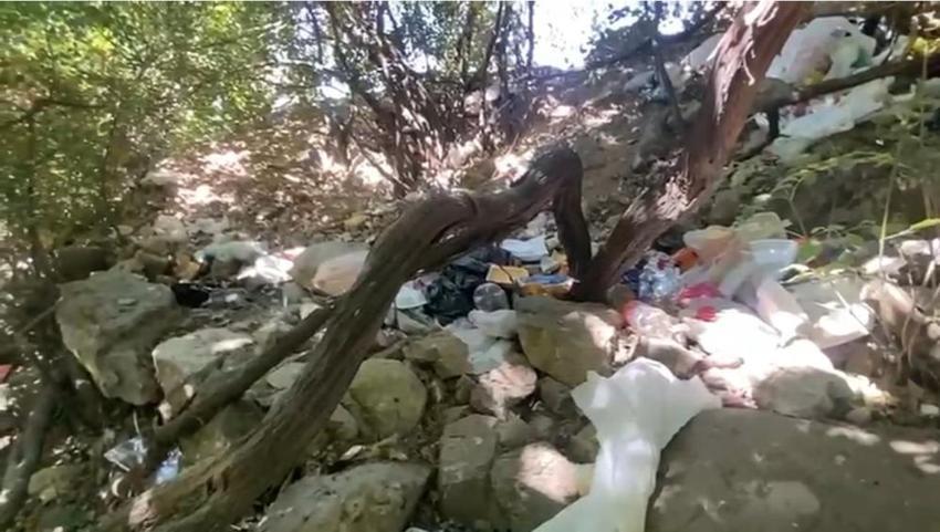Hakkari'nin saklı Cenneti Kaval şelalesi çöp yığınlarına dönüştü!
