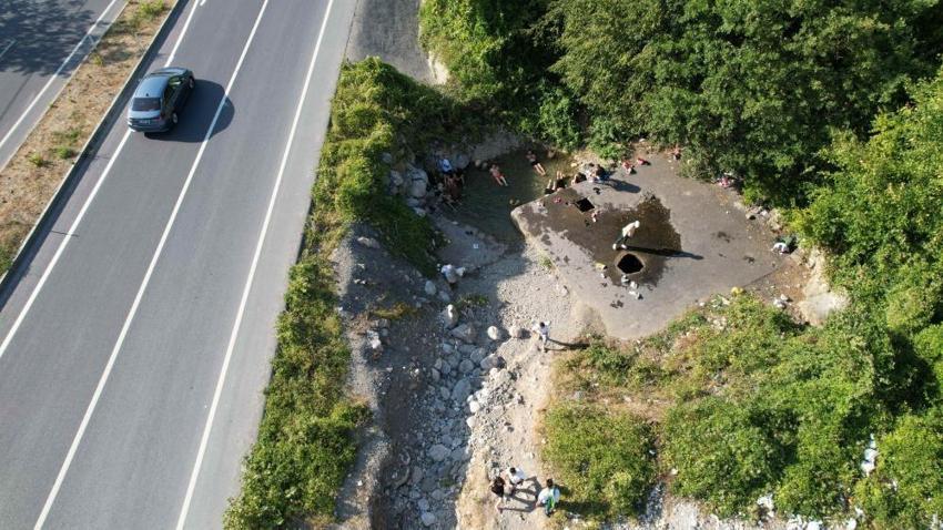 Sosyal medyada viral oldu! Termal turizm cenneti olabilecekken kaderine terk edildi