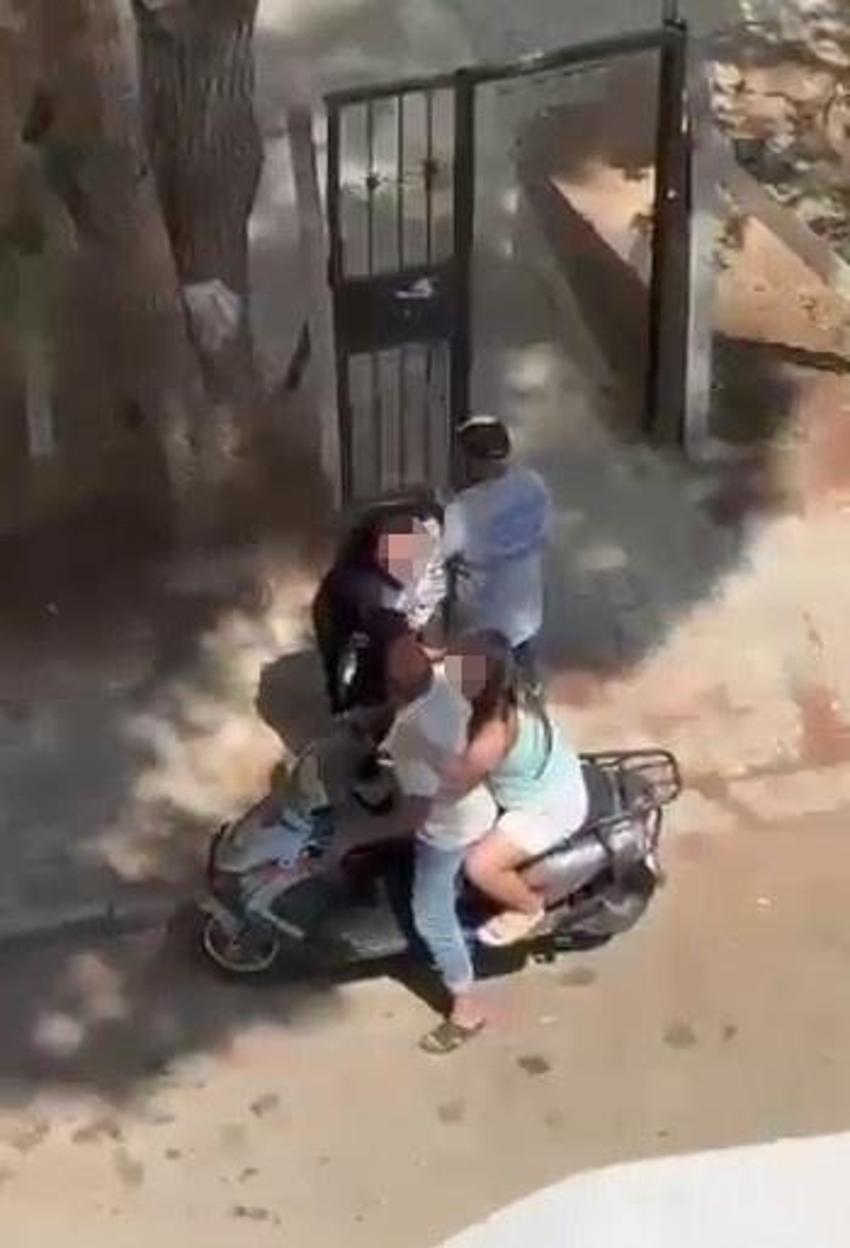 Adana'da panik anları! Kızını bıçakla kovaladı