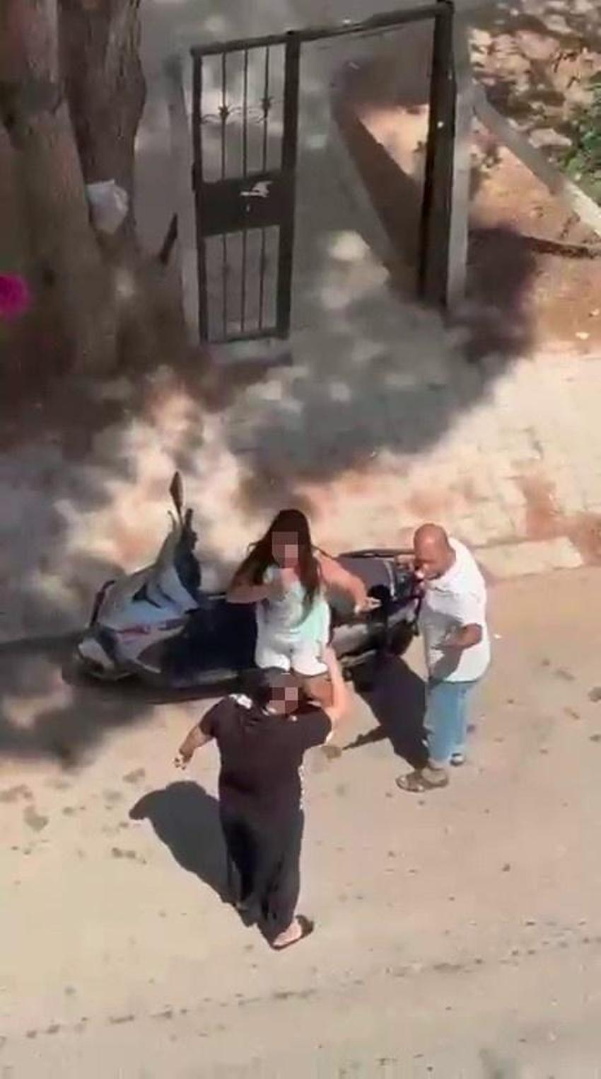 Adana'da panik anları! Kızını bıçakla kovaladı