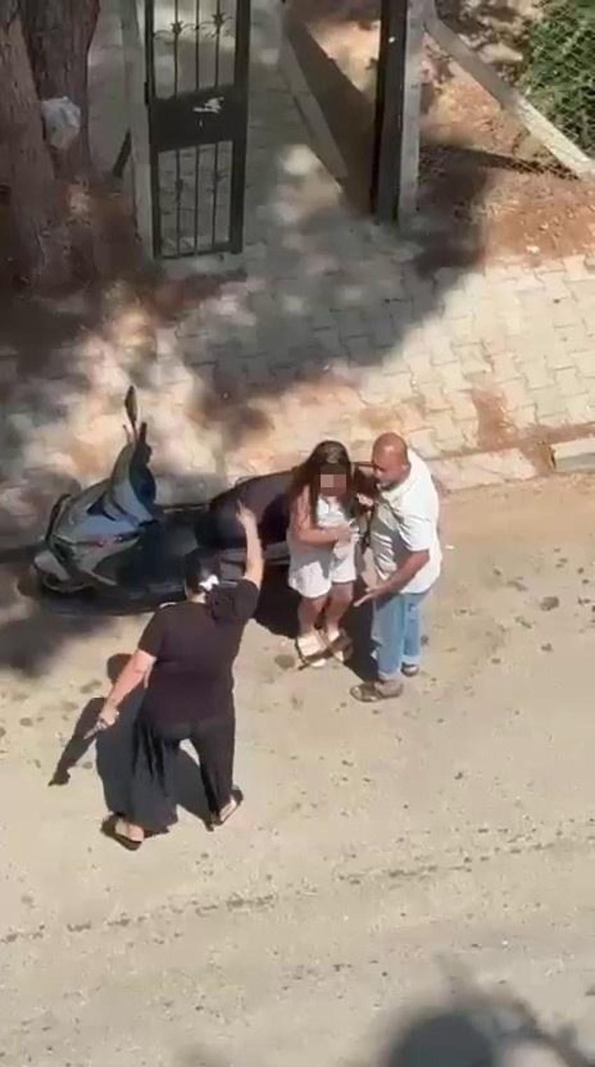 Adana'da panik anları! Kızını bıçakla kovaladı
