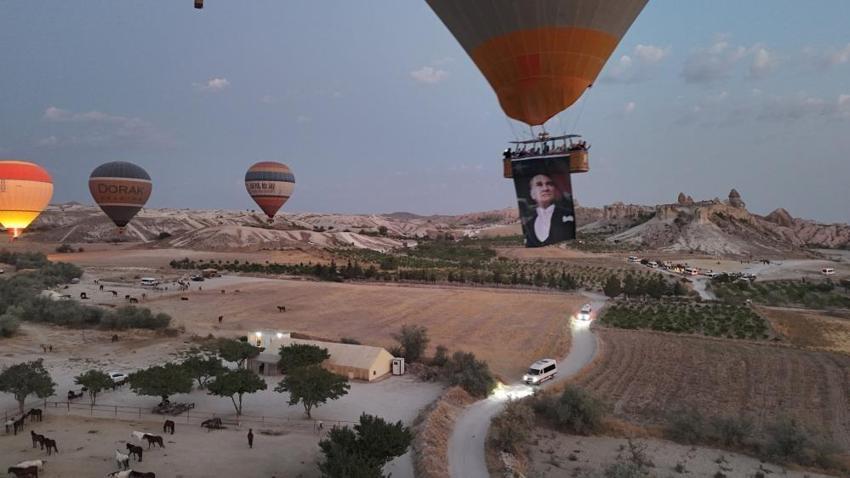 Kapadokya'da balonlar 30 Ağustos için havalandı