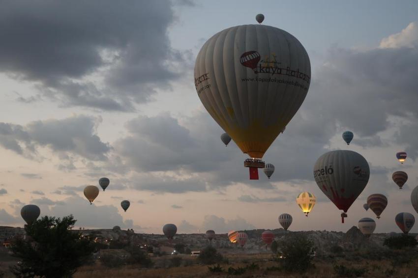 Kapadokya'da balonlar 30 Ağustos için havalandı