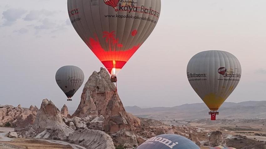 Kapadokya'da balonlar 30 Ağustos için havalandı