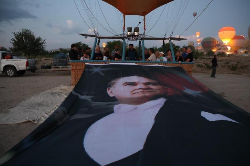 Kapadokya'da balonlar 30 Ağustos için havalandı