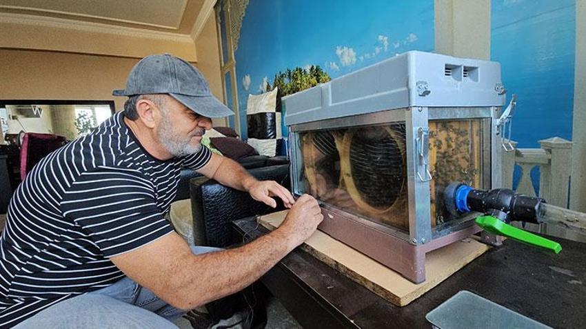 Bu düzenek görenleri şaşırtıyor! 15. katta bal üretiyor