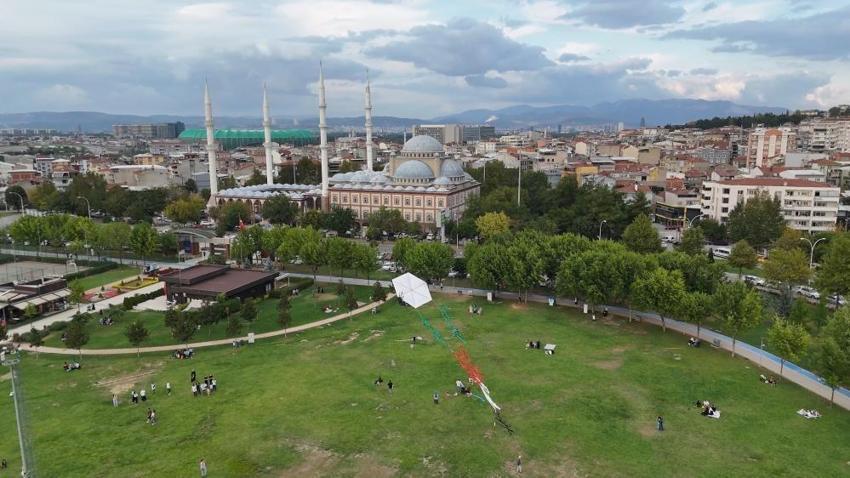 Bursa'da anlamlı uçuş: Filistin için havalandırdılar