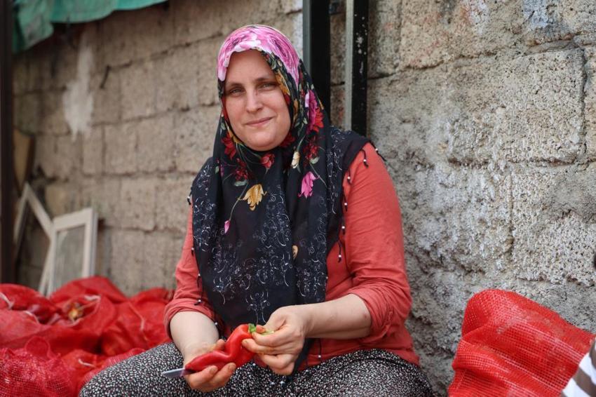 Adana'da damlar renklendi! Mesai başladı: Güneşte pişirip kışlık yapıyorlar