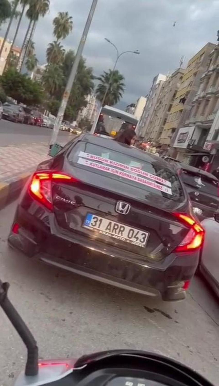 Hatay'da gürültü kirliliğine sebep olan akım: Kızımın doğum gününü kutlamak istersen kornaya bas!