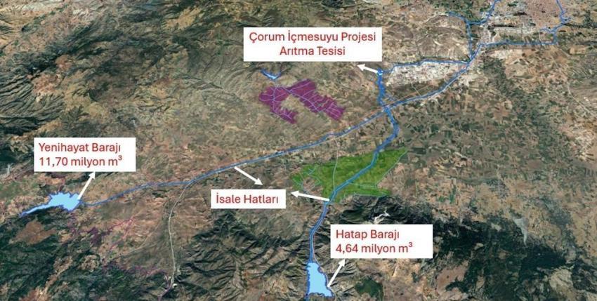 Çorum'a dev içme suyu projesi! Barajlara üstten su alma sistemi kuruluyor