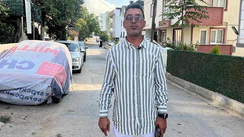Kocaeli'nde ara sokakta hız yapan araç sürücüsünü uyaran babaya tokat atan şahsa tepki yağdı