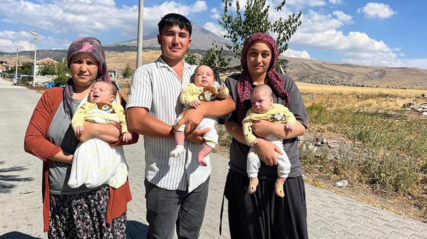 Üçüz bebeklerin annesinin sözler Aksaray Valiliği'ni harekete geçirdi: Her annenin hayali olan beşik ile bebek arabası alamadık