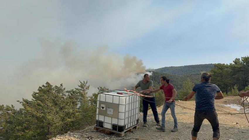 Kadınlardan yangın bölgesinde destek: Onlar mutfakta çalıştı