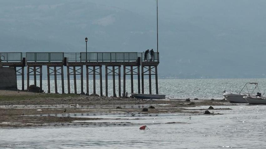 Bursa alarm durumuna geçti: İznik Gölü karaya oturdu