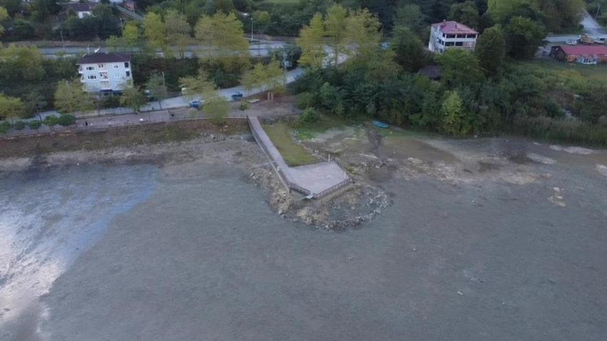 Samsun'un saklı cennetinde sular çekildi: Kara ortaya çıktı