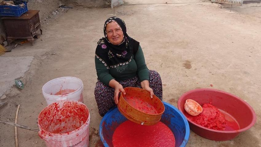 Yozgat'ta kış hazırlığı başladı: 40 yıllık sırrı olan salçalar 2-3 yıl bozulmuyor!