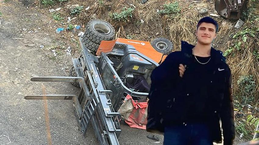 Kağıthane'de korkunç ölüm! Frene basacağına gaza bastı 18 yaşındaki genç 3 tonluk forkliftin altında kaldı