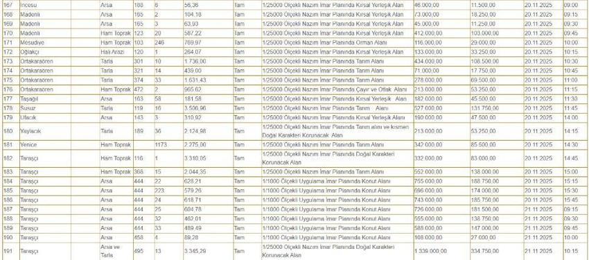 Konya'nın göbeğinde 50 bin liraya arazi! 200 adet satılıyor: İşte arsaların yerleri