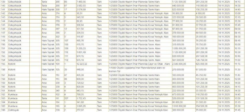 Konya'nın göbeğinde 50 bin liraya arazi! 200 adet satılıyor: İşte arsaların yerleri