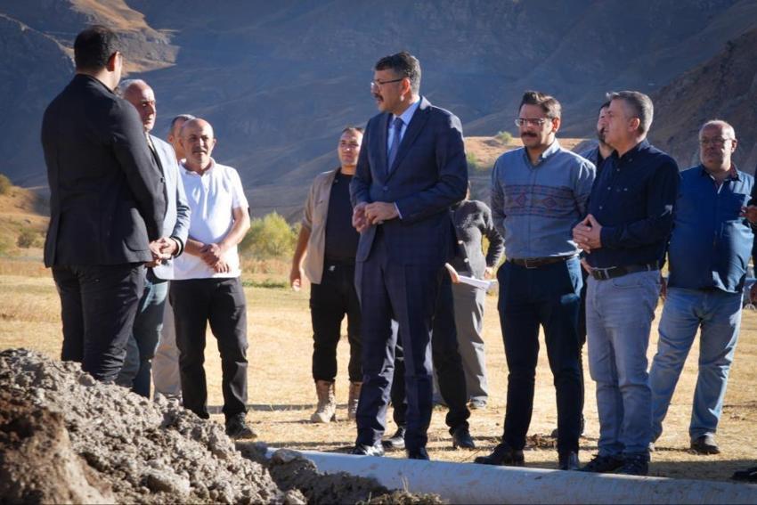 Hakkari'deki dev yatırımda sona geliniyor! Vali çalışmaları yerinde inceledi
