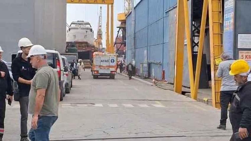 Tuzla'da gemide patlama: 1 ölü 4 yaralı! Gemi bakım çalışmaları sırasında karbondioksit tüpü patlamıştır'