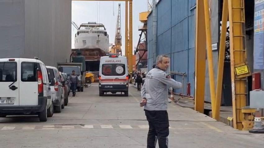 Tuzla'da gemide patlama: 1 ölü 4 yaralı! Gemi bakım çalışmaları sırasında karbondioksit tüpü patlamıştır'