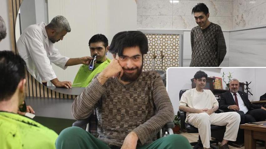 Depremzede Barış'ın dramı gündem olunca valilik harekete geçti! 3 yıl sonra ilk kez evden çıktı: Tıraş oldu, hamama gitti