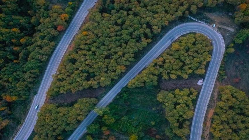 Uludağ'da 2 bin metre havadan görüntülendi! Zirveye çıktıkça belirginleşti: Gören gözler mest oluyor
