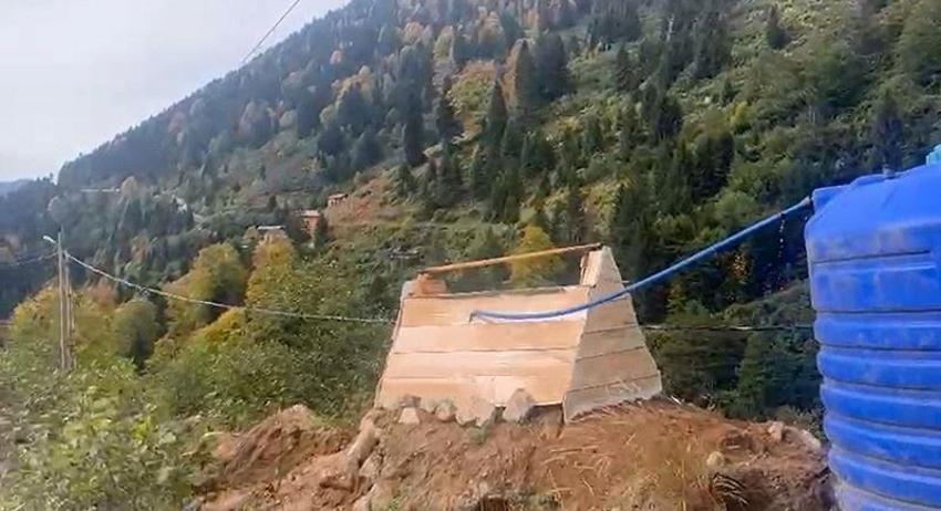 Dua okumak için tepeye çıktı, manzara korkudan titretti! Rize'de böylesi görülmedi