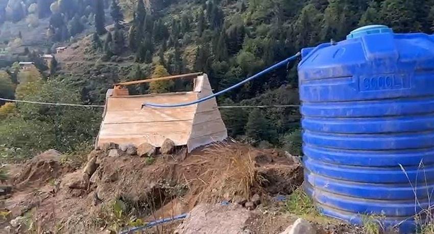Dua okumak için tepeye çıktı, manzara korkudan titretti! Rize'de böylesi görülmedi
