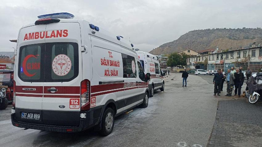 Kastamonu Tosya'da korku dolu anlar! Avlerler arasında yanmaktan böyle kurtuldular