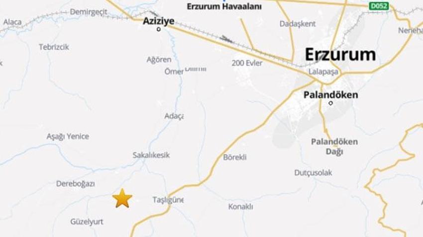 Erzurum Palandöken'de deprem meydana geldi! AFAD'tan son dakika açıklaması