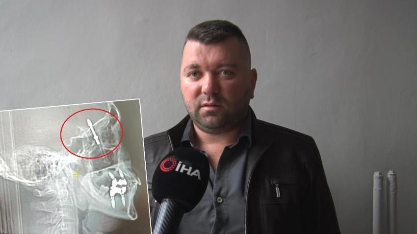 İmplant vidası çenesini delip kafatasına saplandı! 2 yıldır adalet bekliyor