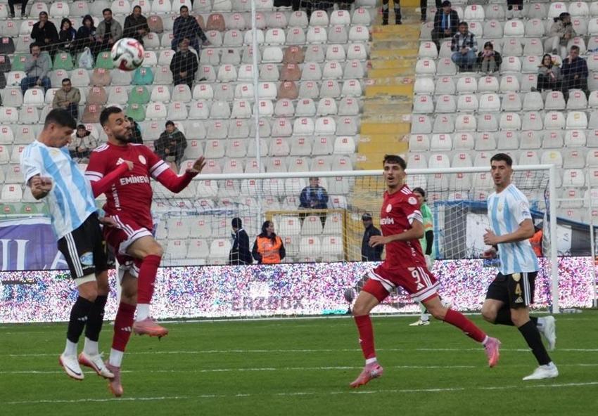 Erzurumspor FK-Ümraniyespor maçında 3 puan 2 golle geldi