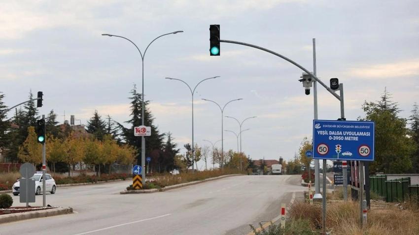 Eskişehir'de 5 kavşakta uygulanan sistem artık o bulvarda da devrede