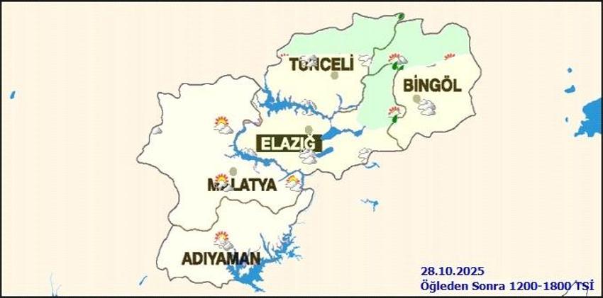 28 Ekim 2025 Malatya'da Hava Durumu: Bugün Malatya'da yağış var mı?